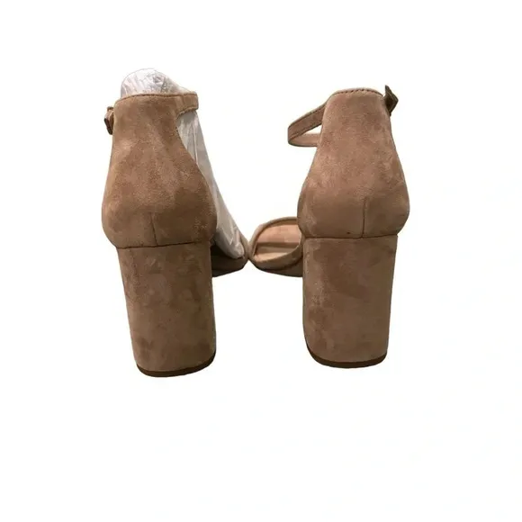 Sam Edelman Daniella Suede Ankle Strap Block Heel Square Toe Dress Sandals