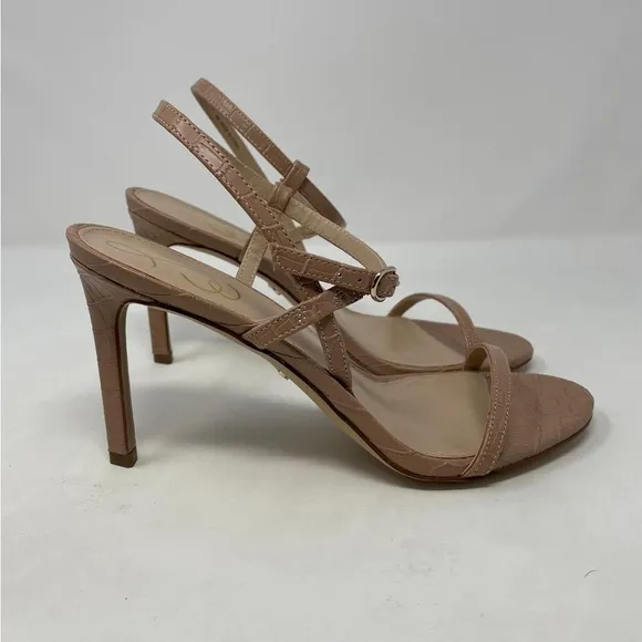 Sam Edelman Doran Heel Sandals in Maple Croco - NWT