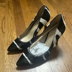 SAM EDELMAN Hazel Pumps Women's Shoes In Ivory/black Size 5.5