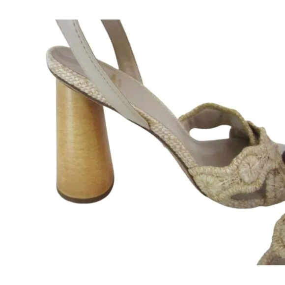 Sam Edelman Kacie Ankle Strap Sandals w Wood Block Heel Size 9M