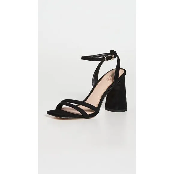 Sam Edelman 'Kia' Black Leather Sandals Size 7.5