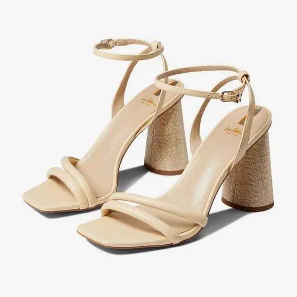 Sam Edelman Kia neutral beige block heel sandals women’s shoe size 10