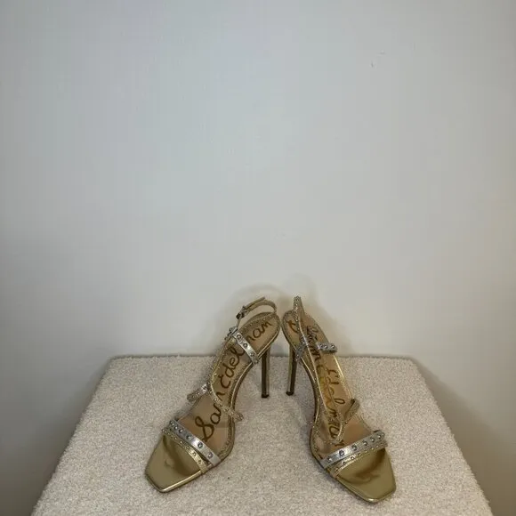 Sam Edelman | Lennox High-Heel Sandals | Gold   Silver