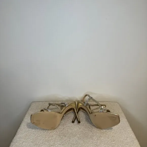 Sam Edelman | Lennox High-Heel Sandals | Gold   Silver