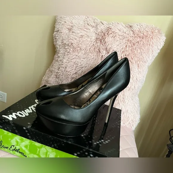 Sam Edelman NILAND BlackPlatform NWT Heels 🖤