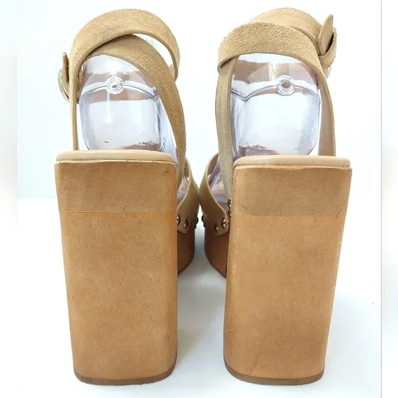 Sam Edelman Rosalind Suede Leather‎ Platform Sandals, Size 10| EUR 40