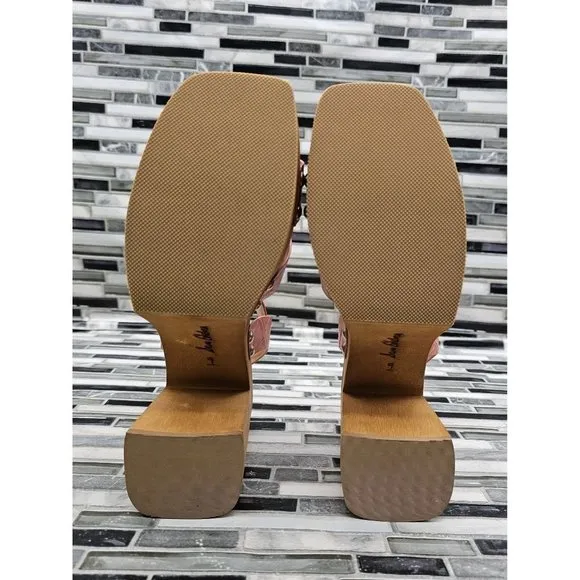 Sam Edelman Rosalind Terracotta Rose Women's Block Heel Sandals Size 9