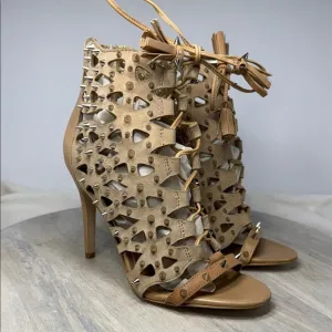 Sam Edelman Studded Tan High Heel Sandals size 6M