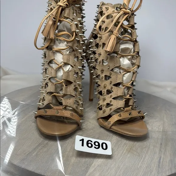 Sam Edelman Studded Tan High Heel Sandals size 6M