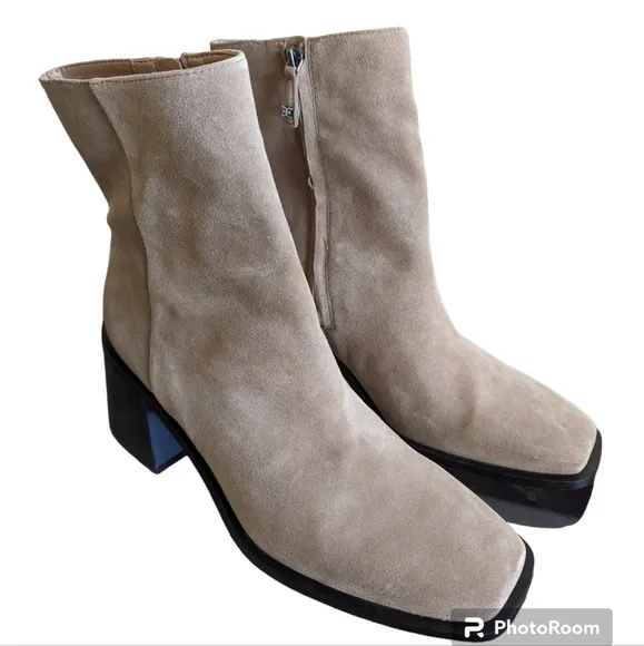 Sam Edelman Winnie suede tan boots sz 8 NWOT
