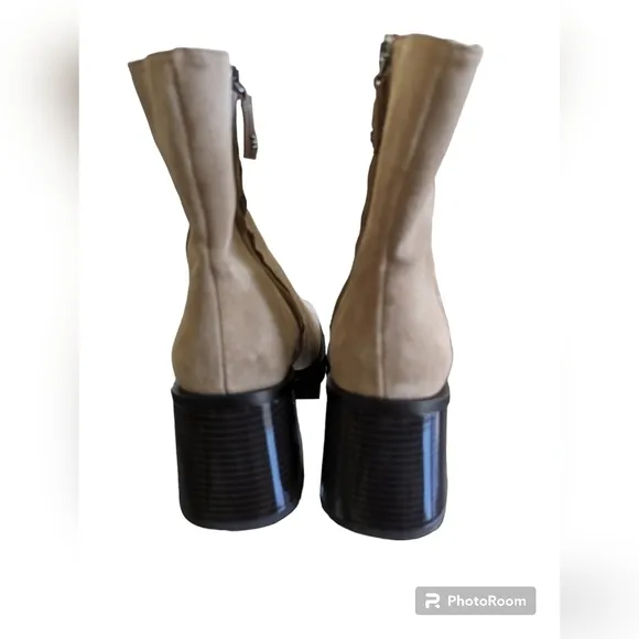 Sam Edelman Winnie suede tan boots sz 8 NWOT