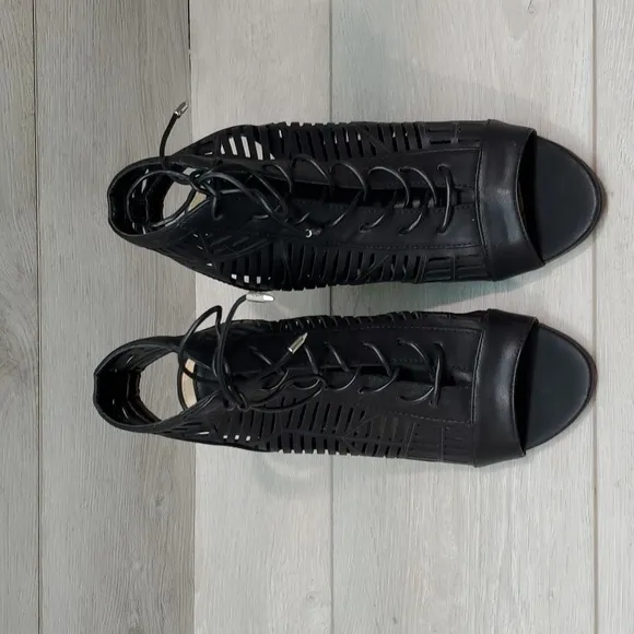 Sam Edelman Womens Rocco Lace Up Heels Pump Boots Sandals shoes sz 7