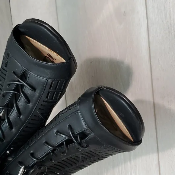 Sam Edelman Womens Rocco Lace Up Heels Pump Boots Sandals shoes sz 7