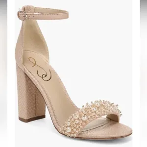 Sam‎ Edelman Yaro Perla Warm Tan Block Heel Sandals Sz 10 🟥