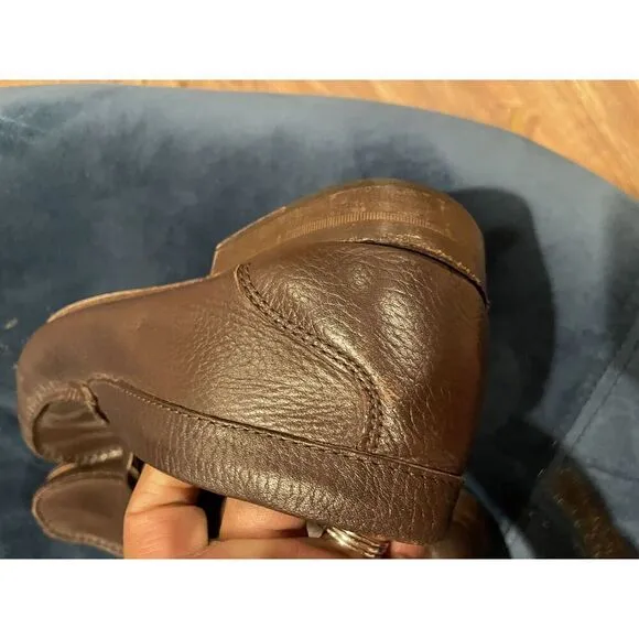 Sandrino By Sandro Moscoloni Placido Leather Penny Loafers 10.5D Shoes Brown