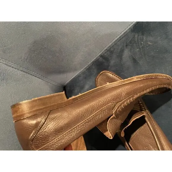 Sandrino By Sandro Moscoloni Placido Leather Penny Loafers 10.5D Shoes Brown