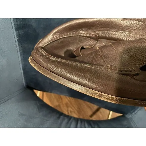 Sandrino By Sandro Moscoloni Placido Leather Penny Loafers 10.5D Shoes Brown