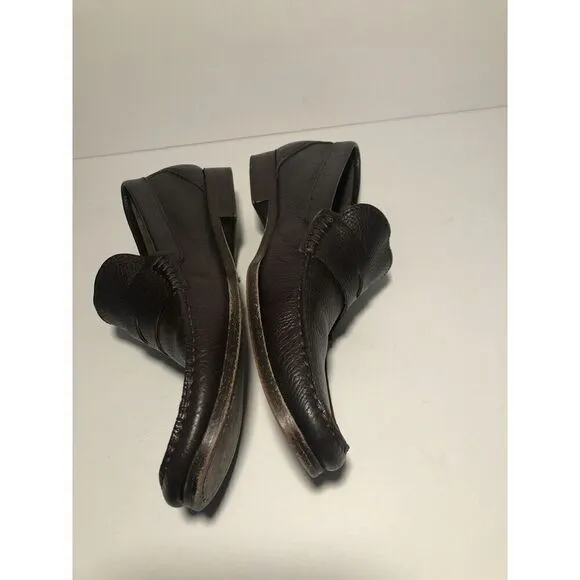 Sandrino By Sandro Moscoloni Placido Leather Penny Loafers 10.5D Shoes Brown