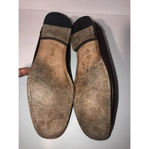 Sandrino By Sandro Moscoloni Placido Leather Penny Loafers 10.5D Shoes Brown