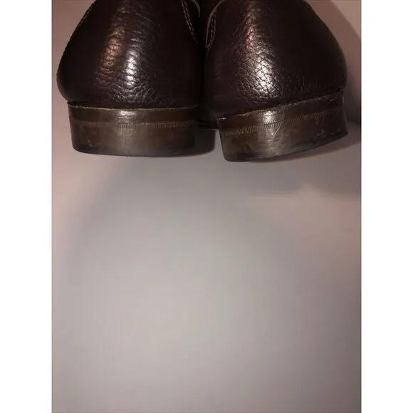 Sandrino By Sandro Moscoloni Placido Leather Penny Loafers 10.5D Shoes Brown