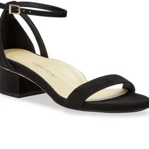 Sarah Flint Black Sandals with Ankle Strap and Block Heel Perfect 30
