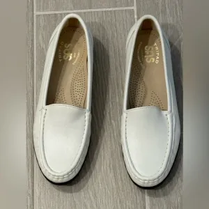 SAS Women's White Loafers