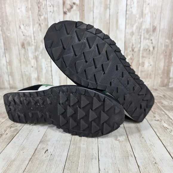 Saucony Jazz Low Pro Sneakers Retro Running Shoes Green Black White Size 10