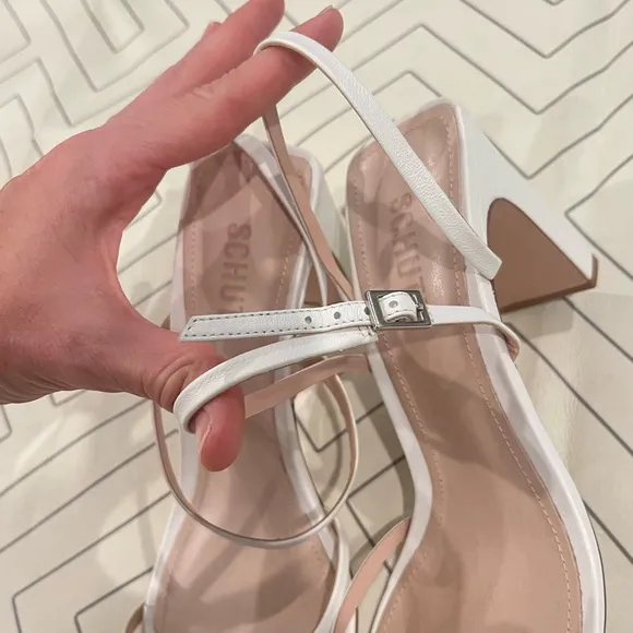 Schutz Amaia Block-Heel Strappy Slingback Sandals