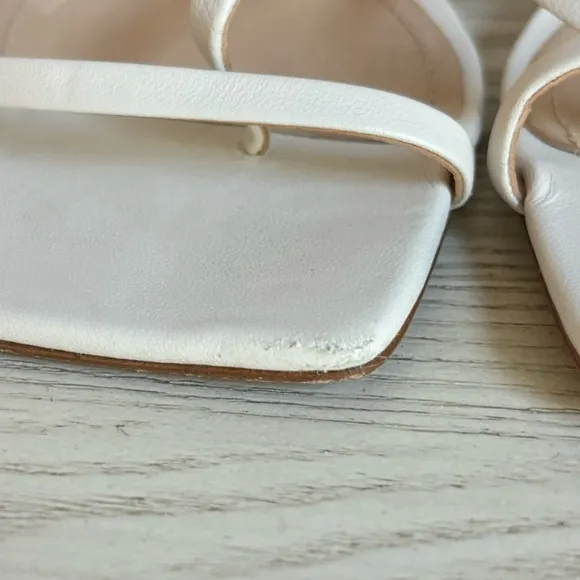 SCHUTZ Amaia Slingback Leather Block Heel Square Toe Sandals • size 6.5