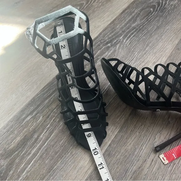Schutz cage high heel sandals