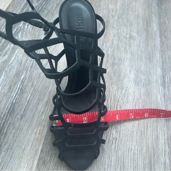 Schutz cage high heel sandals