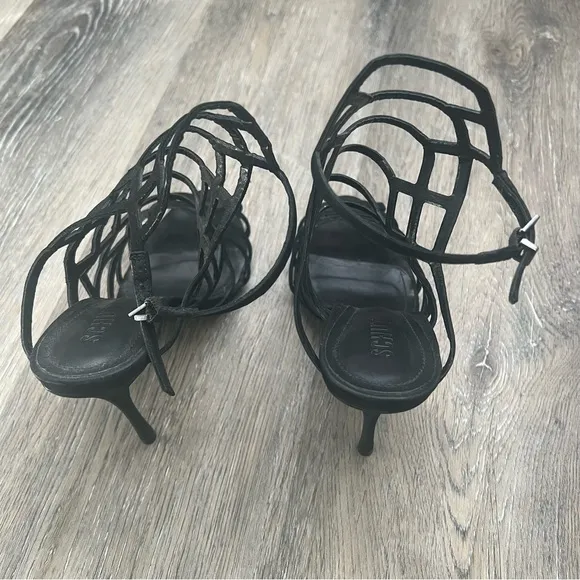 Schutz cage high heel sandals