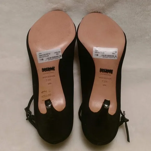 Schutz Liffa Open Toe Suede Pump