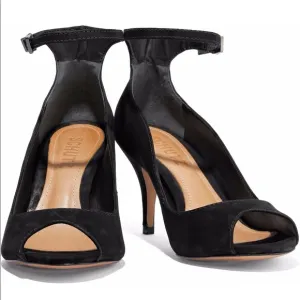 Schutz Liffa Open Toe Suede Pump