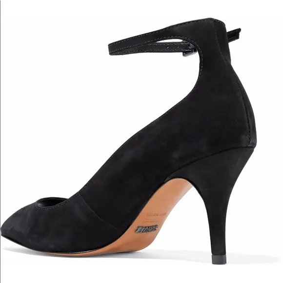 Schutz Liffa Open Toe Suede Pump