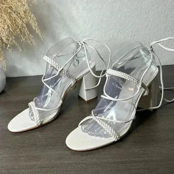 Schutz Maxima Block Sandals Size 10.5B