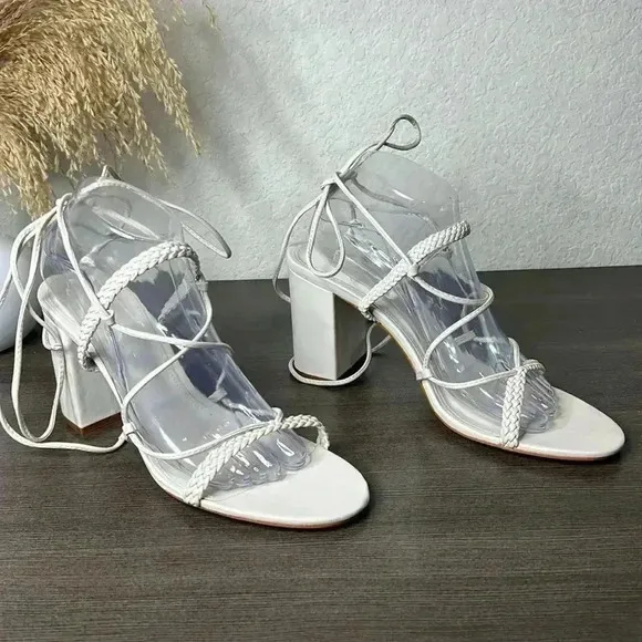 Schutz Maxima Block Sandals Size 10.5B