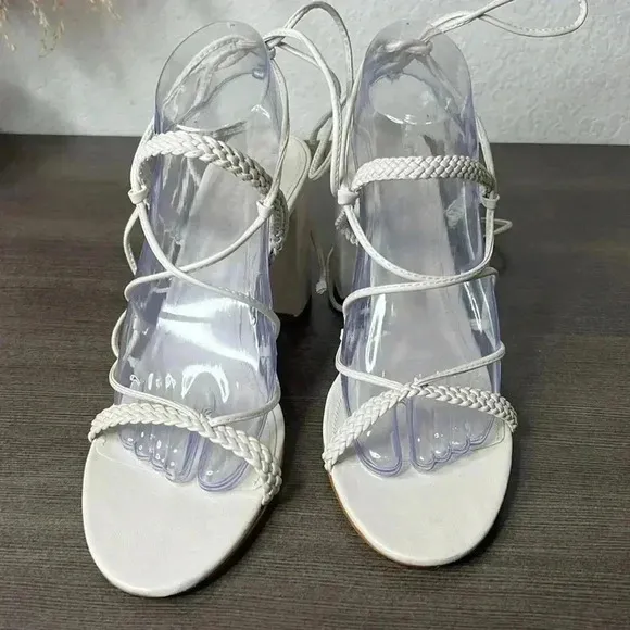 Schutz Maxima Block Sandals Size 10.5B