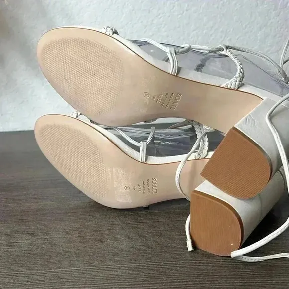 Schutz Maxima Block Sandals Size 10.5B
