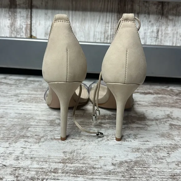 SCHUTZJosseana Nubuck &amp; Vinyl High-Heel Sandals Size 8.5