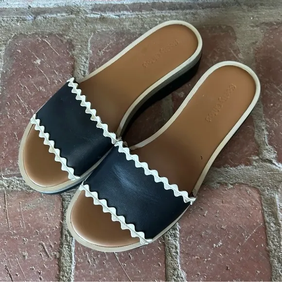 See by Chloe Leather Wedge Sandals Sz 8