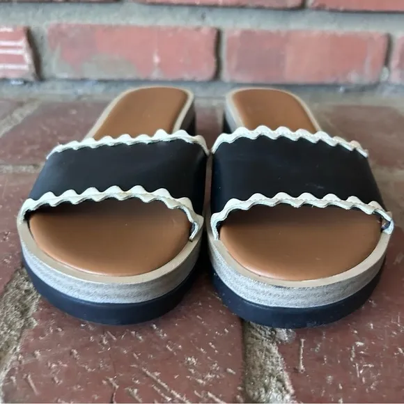 See by Chloe Leather Wedge Sandals Sz 8