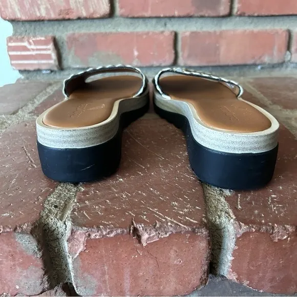 See by Chloe Leather Wedge Sandals Sz 8
