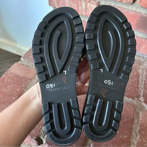 See by Chloe Leather Wedge Sandals Sz 8