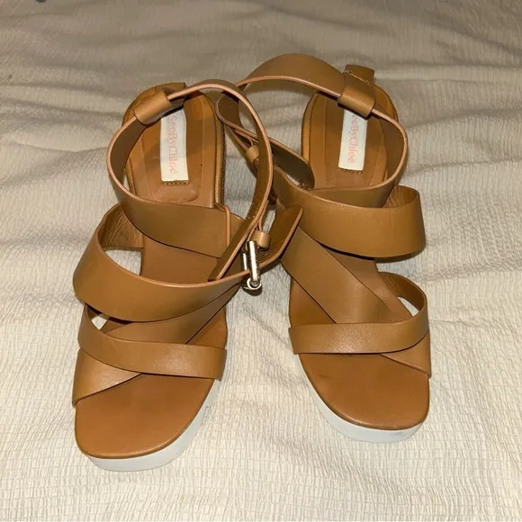 SEE BY CHLOE Leather Wedge Sandals