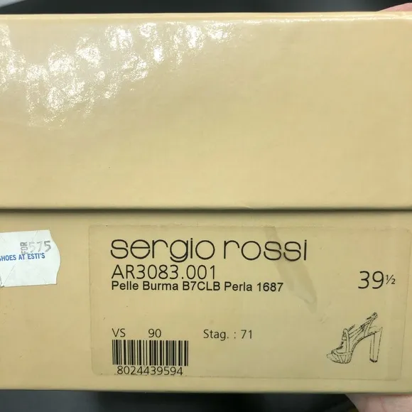 Sergio Rossi Italian Sandals/ heels