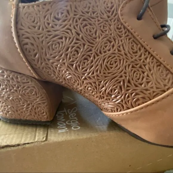Sergio Tomani Elida Chunky Heel Shoes NEW 41 10.5