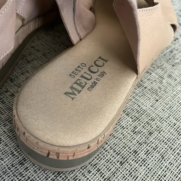 Sesto Meucci Sylke Tan Beige Sandals Size 10