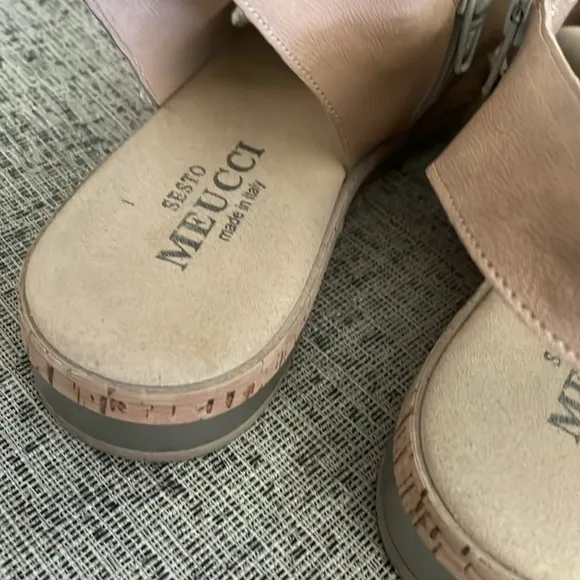 Sesto Meucci Sylke Tan Beige Sandals Size 10