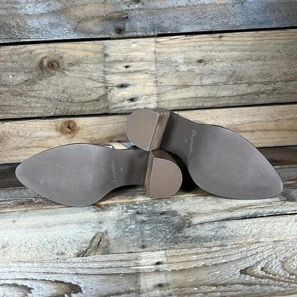 Seychelles Stay Ready Leather Heels - Vacchetta - 6 - New without box